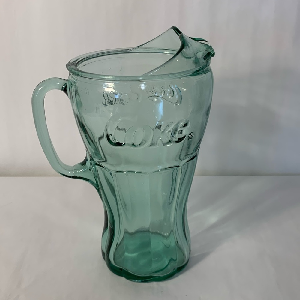 Coca Cola pitcher vintage glass Coke